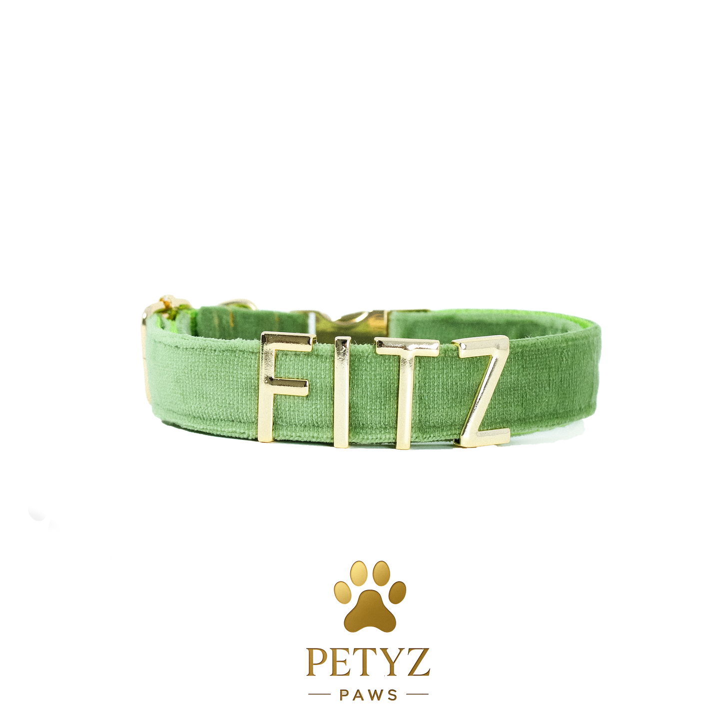Petyz Paws Adjustable Dog Collar with Charms - Velvet
