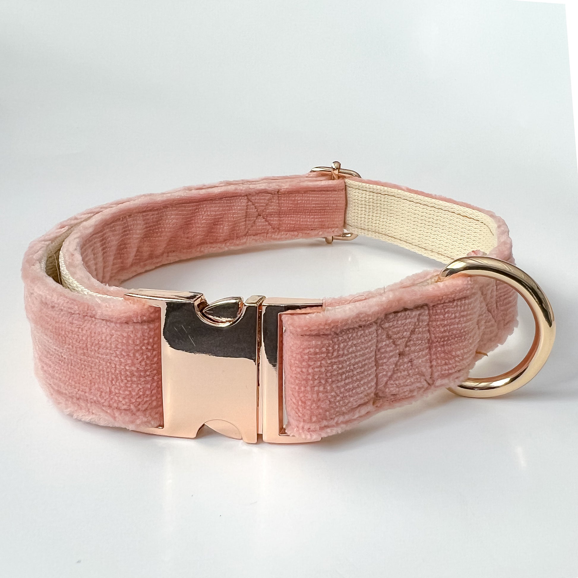 Custom Velvet Dog Collar with Laser Engraved Metal Buckle - Quick Release, Wedding, and Designer Styles - PetyzPaws