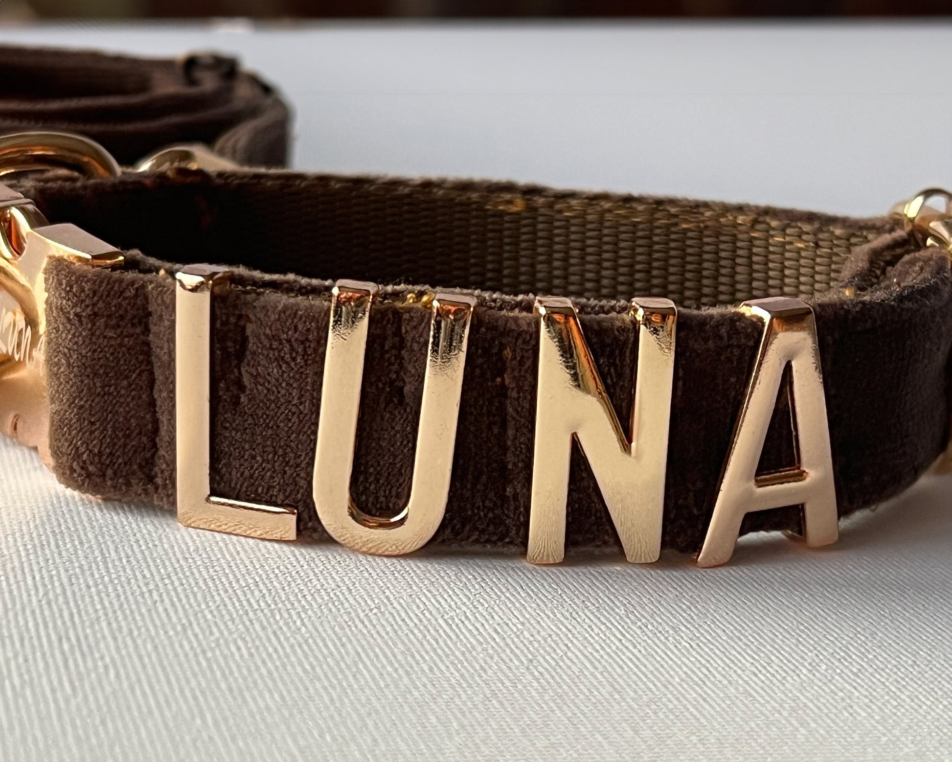 Personalized Dog Collars with Metal Letter Name, Female Dog Collars with Name, Pet Accessories, Pet Nameplate Dog Collar Custom Name Tag - PetyzPaws