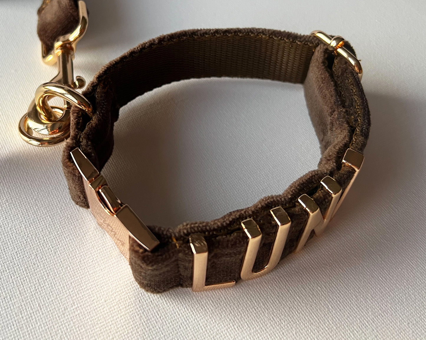 Personalized Dog Collars with Metal Letter Name, Female Dog Collars with Name, Pet Accessories, Pet Nameplate Dog Collar Custom Name Tag - PetyzPaws