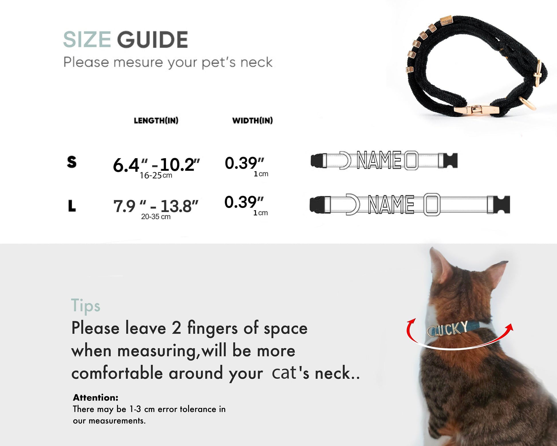Cat collar with name, Pretty cat accessories pet collar leashes, Personalized lettering cat collar, Xs Dog Collar - PetyzPaws